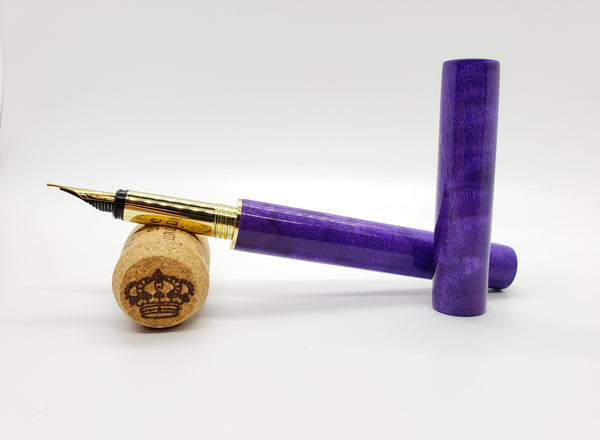 Fountain Pen - Purple Curly Cottonwood