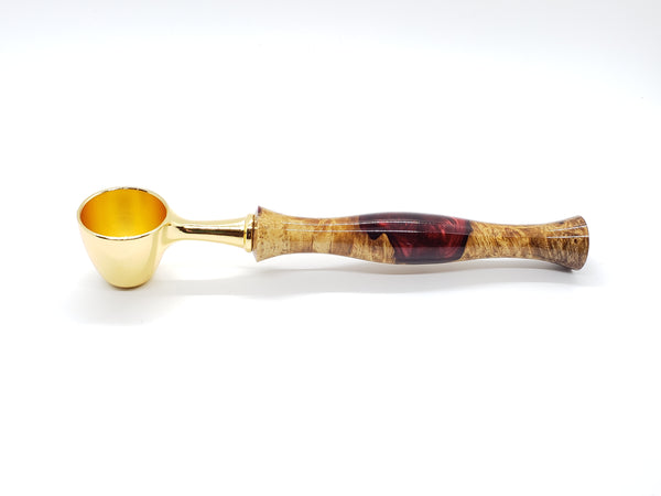 Coffee Scoop - Maple Burl and Resin Hybrid