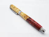 Magnetic Graduate Rollerball Pen - Maple Burl & Resin