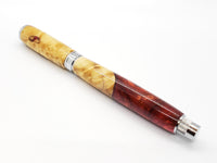 Magnetic Graduate Rollerball Pen - Maple Burl & Resin