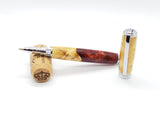 Magnetic Graduate Rollerball Pen - Maple Burl & Resin