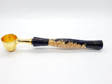 Coffee Scoop - Maple Burl and Blue Resin Hybrid