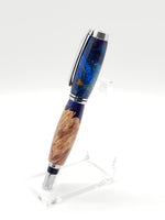 Jr. Gentleman Rollerball Pen - Box Elder Burl & Resin Pour