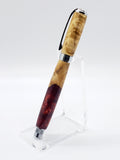 Magnetic Graduate Rollerball Pen - Maple Burl & Resin