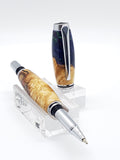 Jr. Gentleman Rollerball Pen - Box Elder Burl & Resin Pour