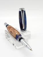 Jr. Gentleman Rollerball Pen - Box Elder Burl & Resin Pour