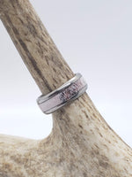 Elk Antler - Titanium Ring, size 10